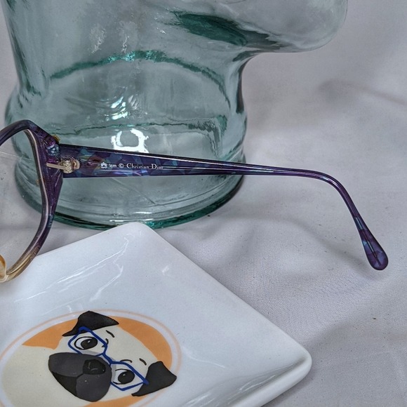 Auth. Vintage Christian Dior purple glasses